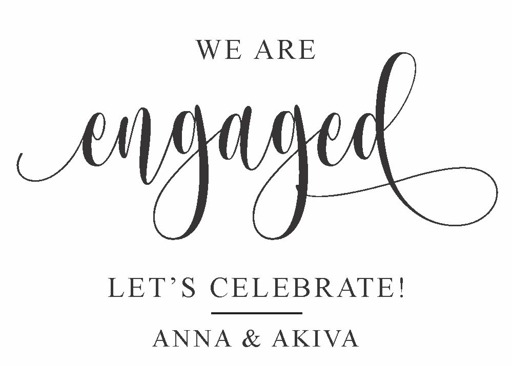 We are engaged